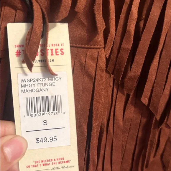 Idyllwind Brown Fringe Tank Top - Picture 6 of 8